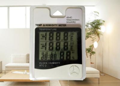 China Exposição interna/exterior do LCD do termômetro de Digitas Hygro para a umidade e a temperatura à venda