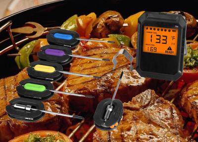China Timer Function Bluetooth Grill Thermometer With Max 6 Probes Eco - Friendly ABS Case for sale