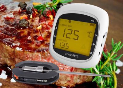 China Six Probes Wireless Bluetooth BBQ Thermometer High Accuracy With Backlight for sale