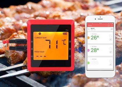 China High Accuracy Bluetooth BBQ Thermometer Food Safety Thermometer With Magnet Backside for sale