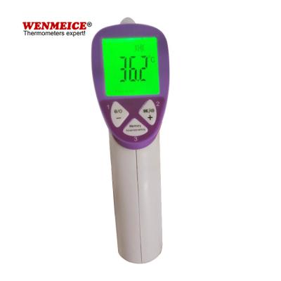 China Tri Color Backlit Head Thermometer Gun touchless Body Temperature Measuring for sale