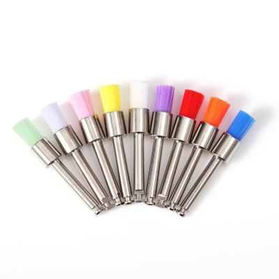 China Colorful Disposable Dental Kit Laboratory Prophylaxis Polishing Dental Prophy Brush for sale