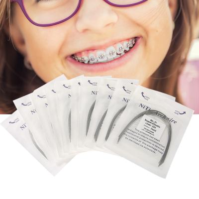 China Memoria elástico dental de acero inoxidable de los productos disponibles alrededor de la ortodoncia Archwires de NITI en venta