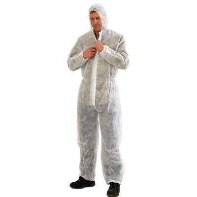China SJ Disposable isolation gown white safety clothing doctor robe protective suit for sale