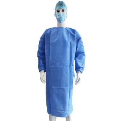 China S&J Manufacturer supply Disposable Sterile Reinforced Hospital clothes AAMI level 2 Non woven doctor nurse medical surgical gown for sale