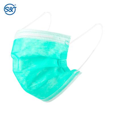 China Prompt Shipment Meltblown Cloth Disposable Masks Civilian/Medical 3Layer Protective Daily Different Color Disposable Face mask for sale