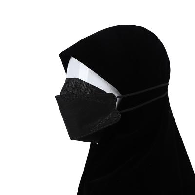China SJ Muslim Custom Disposable Head loop Facemask Multi-color Sakura pink Black 4 ply Hijab KF94 Mask en venta
