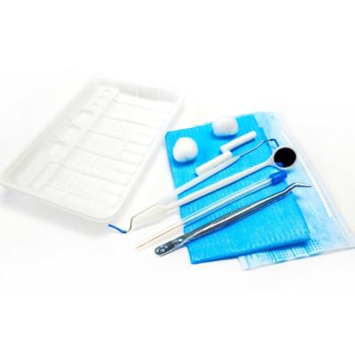 Chine SJ Consommables dentaires stérilisés Examen buccal jetable Kit d'hygiène dentaire Kit d'examen dentaire à vendre