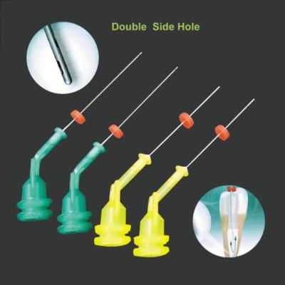China SJ Wholesale High Quality Side Hole Straight Pre-bent Teeth Root Canal Cleaning Tips Dental Endodontic Irrigation Needle à venda