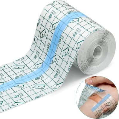 China SJ Transparent Stretch Adhesive Bandages Waterproof Clear Film Bandage Protective Adhesive Tattoo Bandages for sale