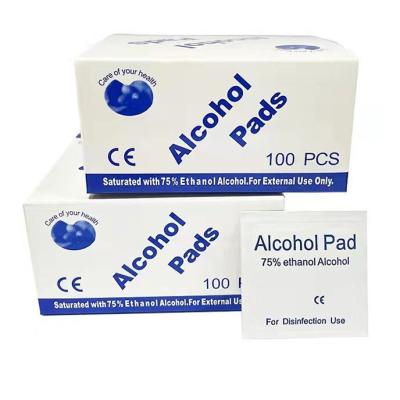 China SJ Medical Disposables 70% Isopropyl Nonwoven Alcohol Swabs Alcohol Pads Wet Medical Clean Alcohol Wipes Te koop