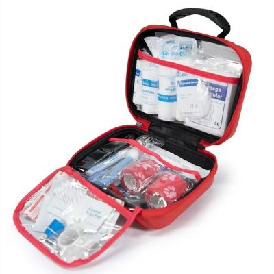 China SJ Whosale Custom Emergency Medical Pet First Aid Kit Home Travel Arca Veternary Animal Cat Dog First Aid Kit for sale
