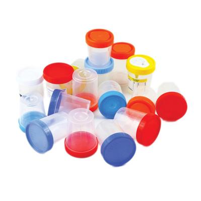 China SJ High Quality Disposable Sterile Stool Container Sample Collection Cup 30ml 60ml 120ml Urine Container à venda
