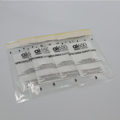 China Clear Specimen Bag, Polyethylene Clear Biohazard Bags Pack Of 50, Disposable Bags Customized en venta