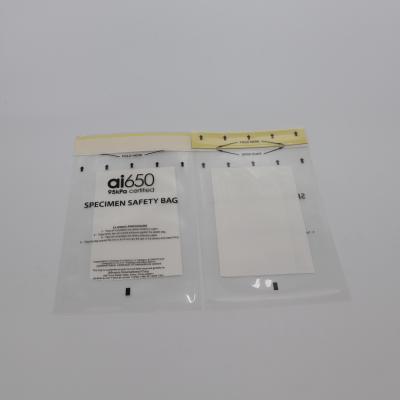 China Customized Poly Ziplock Zipper Biohazard Bags Eco Friendly for sale