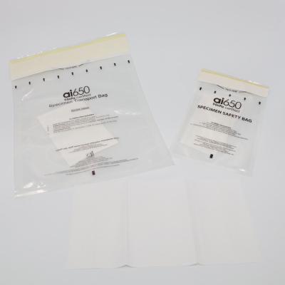China Disposable Plastic Packaging Biohazard Specimen Transport Bag 95kPa for sale
