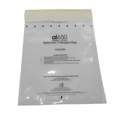 China 95kPa Custom Printed Biohazard Specimen Bag With Airtight Zipper for sale