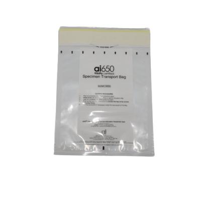 China 95kPa Gamma Radiation Sterilized 6.5X9.5 Inches Leakproof Sample Transport Bag for sale