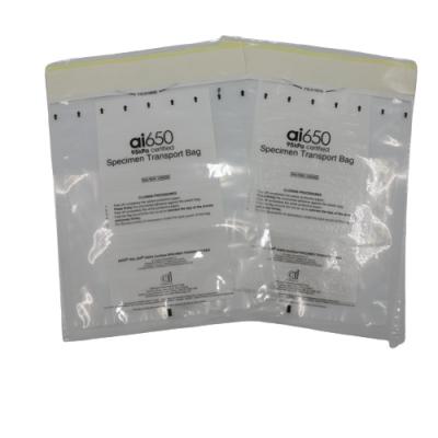 China 6.5 X 9.5 Inches Polyethylene 95kPa Specimen Transfer Bag Individual Pouch 2 Years Shelf Life for sale