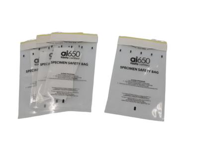 China 500mL 95kPa Specimen Transport Bag Individual Pouch Biohazard Sample Bags for sale