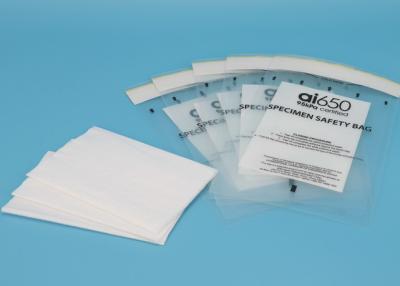 China Biohazard Specimen 95kPa Bags Flexo Printing With Absorbent Pocket for sale