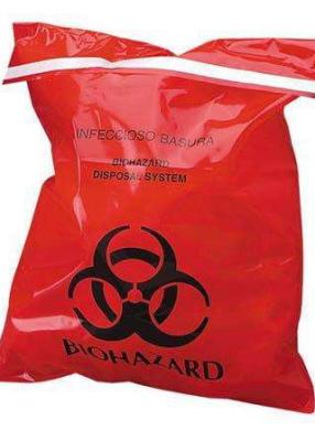 China Large Autoclavable Biohazard Waste Bags Recyclable 15 - 100 Micron Thickness for sale