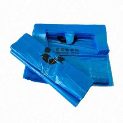 China Het blauwe Medische Biohazard-Afval doet Vlakte in zakken die voor Huisvuil openen die ISO14001 verpakken Te koop