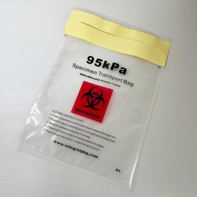중국 UN3373은 95kPa 생물학적 위험 가방 스피스맨 포장을 면제합니다 판매용