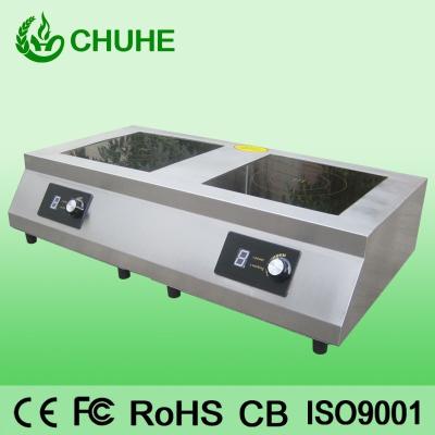China Commercial electric induction cooker with double burner for sale