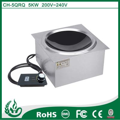 China Commercial electric built in hob with 5kw for kitchen equipment for sale