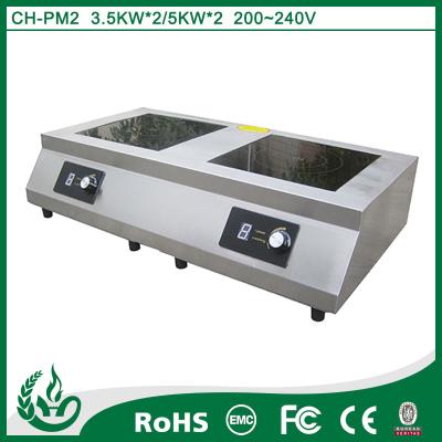 China Double features Double Hob with 5kw*2 for sale