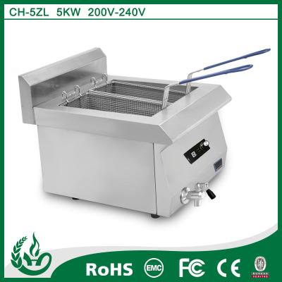 China Temperature Control Electromagnetic Deep Fryer for sale