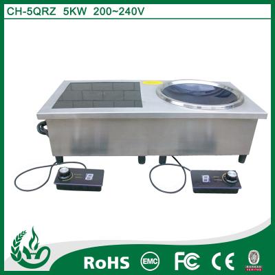 China Chuhe popular home appliance range double induction cooker with 5kw for sale