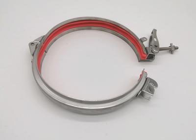 China 304 Stainless Steel Pipe Clamps 80-600mm Duct Ring Clamp for sale