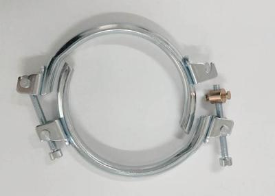 China T Bolt 150mm Galvanized Steel Hose Clamp Two Parts Ring With Seal for sale