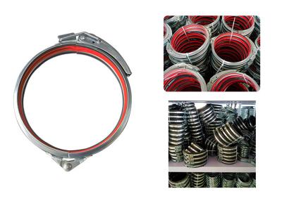 China Componentes de sistema espirales de la eliminación del polvo del aire del OEM que canalizan los accesorios galvanizados para instalar tubos las abrazaderas rápidas en venta
