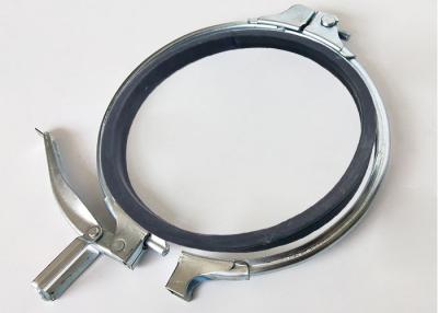 China Air Duct Ventilation 150 mm Quick Release Tube Clamp 2.0mm Thickness rubber seal ring for sale