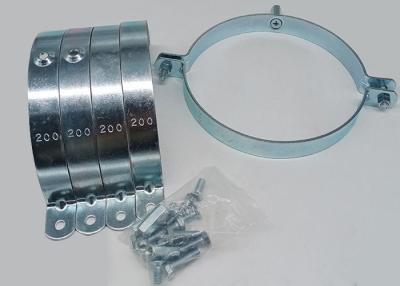 China 200mm Round Split Pipe Clamp Hanging Hoop For Industrial 2.5mm thickness for sale