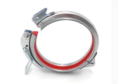 China 150mm Ductwork Flange Pipe Quick Release Clamp For Dust Extraction System for sale