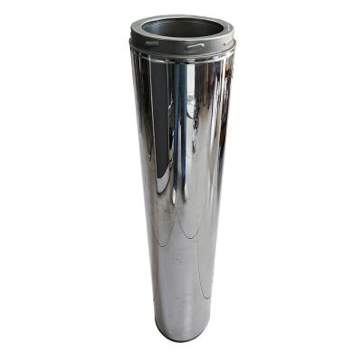 China 5 Inch Double Wall Flue Pipe Stainless Steel For Fireplace And Wood Stove for sale