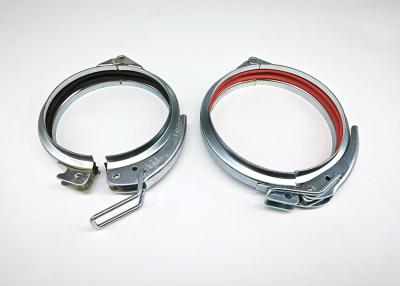 China 4 Inch Quick Release Tube Clamp OEM Silver Color for sale