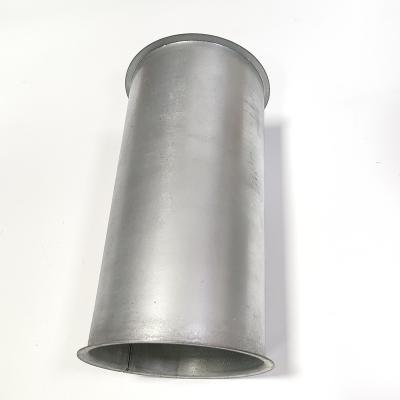 China Proceso de extracción de polvo de placa galvanizada tubo de recolección de polvo ventilación conductos de flanges en venta