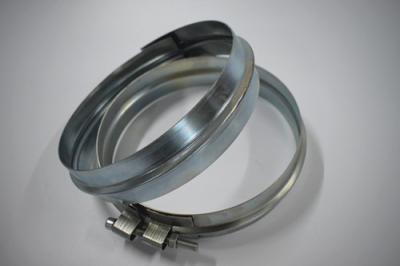 China 0.8mm Thickness Wide Belt Pipe Support Clamp ISO9001 Dust Duct Pipe Collect Large for sale