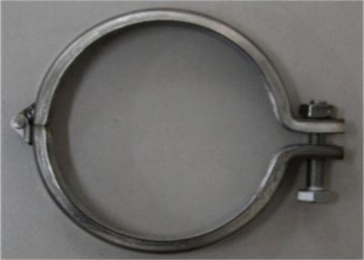 China Stamping Heavy Duty Pipe Clamps Connect Bracket 80mm - 500mm Galvanized Steel for sale