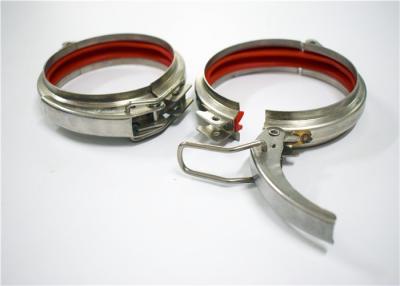 China Hop Dip Quick Release Pipe Clamp Galanized Pressed Tight For Industry Seamless for sale