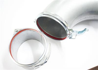 China Galvanized Round Air Duct Quick Release Pipe Clamp For Dust Removal System for sale