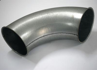 China Galvanized Steel Elbow Dust Collection Fittings , Sliver Dust Extraction Ducting for sale