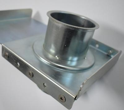 China Round Head  Duct Zone Dampers Stainless Steel Blast Gate Stamping Welding Connection for sale