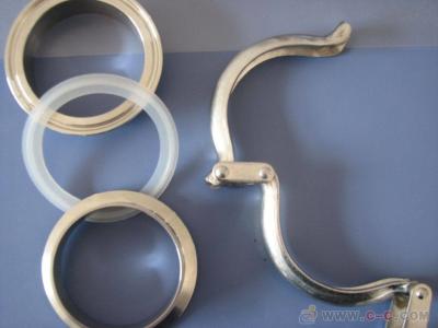 China Stainless Steel Heavy Hoop Pipe Connector Clamp , 0.7 Mm - 2.0mm Galvanized Pipe Clamp for sale