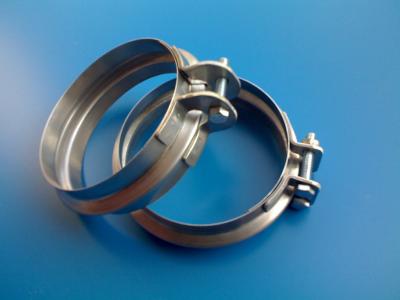 China 150MM-1000MM Large Diameter Pipe Clamps , Duct Wide Rings Steel Pipe Clamps for sale